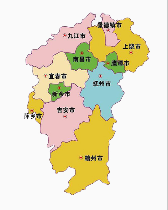 江西省地图